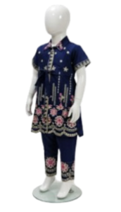 Elegant Mauve Embroidered Girls' Salwar Kameez#2