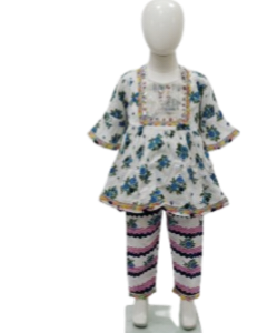 Elegant Mauve Embroidered Girls' Salwar Kameez#8