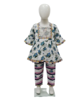 Elegant Mauve Embroidered Girls' Salwar Kameez#8