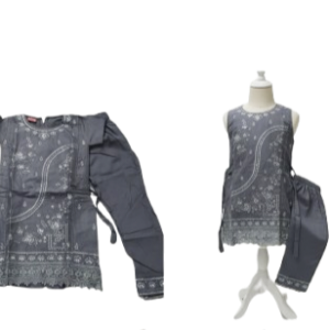 Girls' Embroidered Salwar Kameez#4