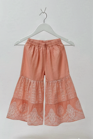 Girls' Floral Frock with Gharara - Image 2
