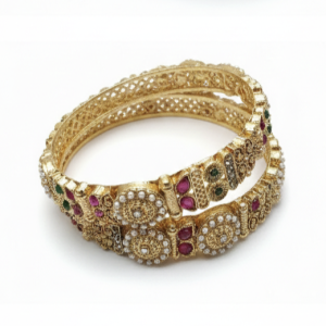 Traditional Stone-Studded Kada